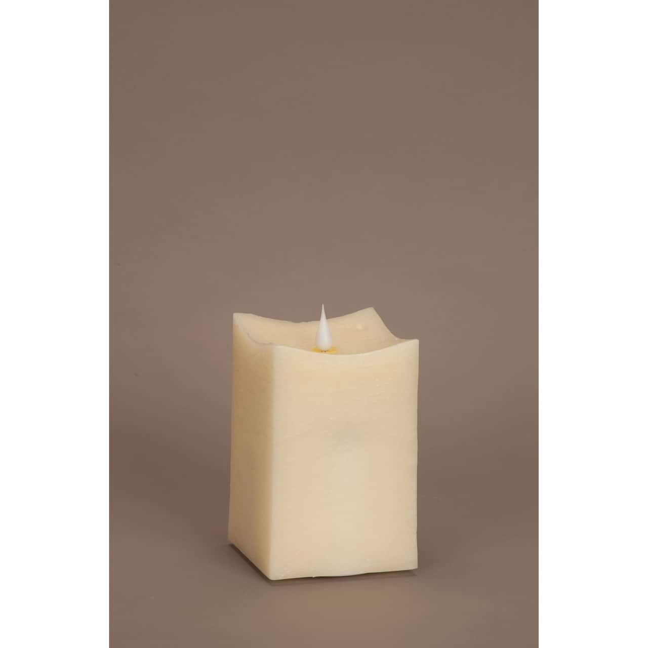 6" Simplux Squared Candle Set with Moving Flame